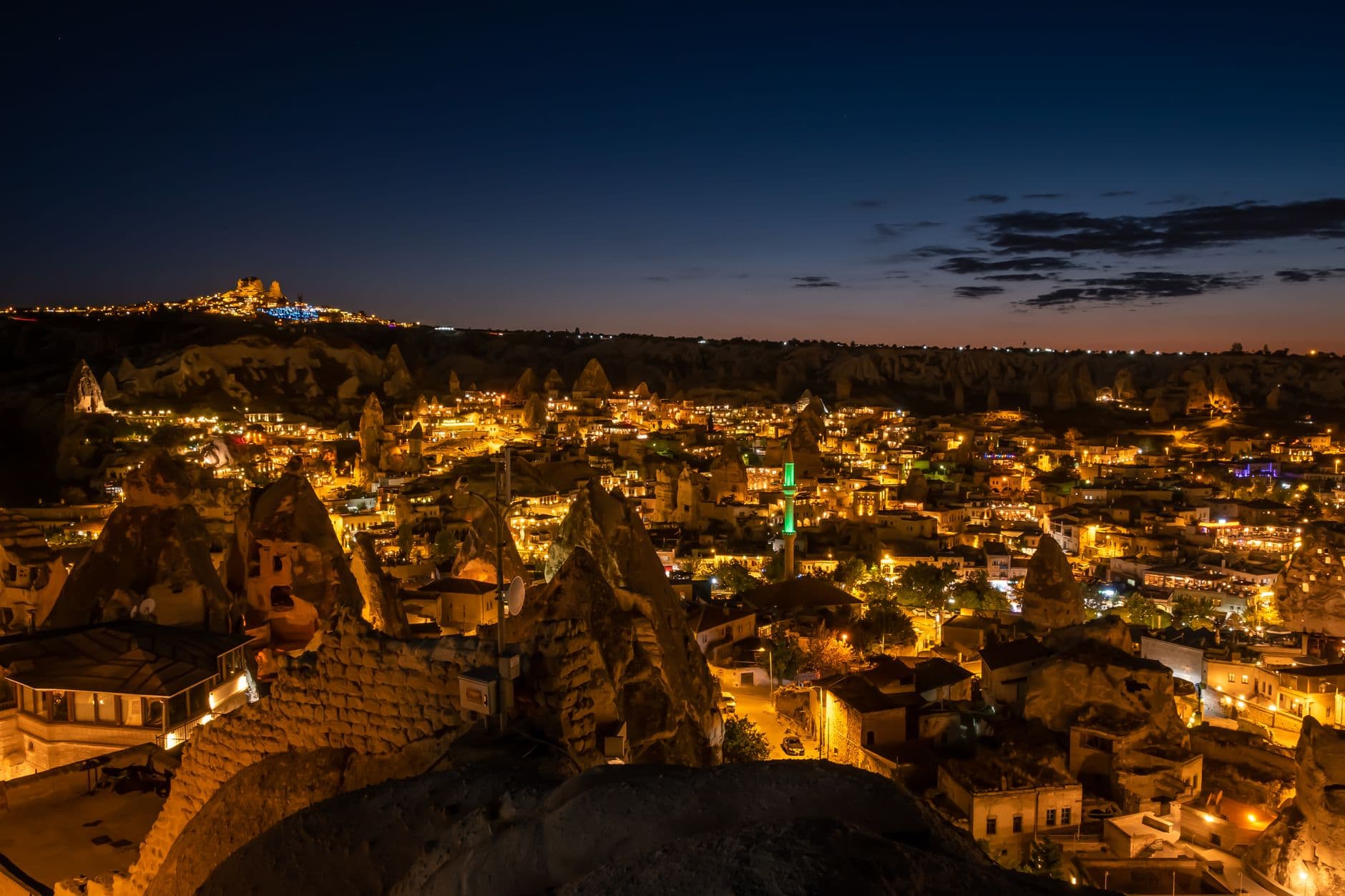 Kapadokya'nın dört tarihi alanı gece ziyaretine açıldı